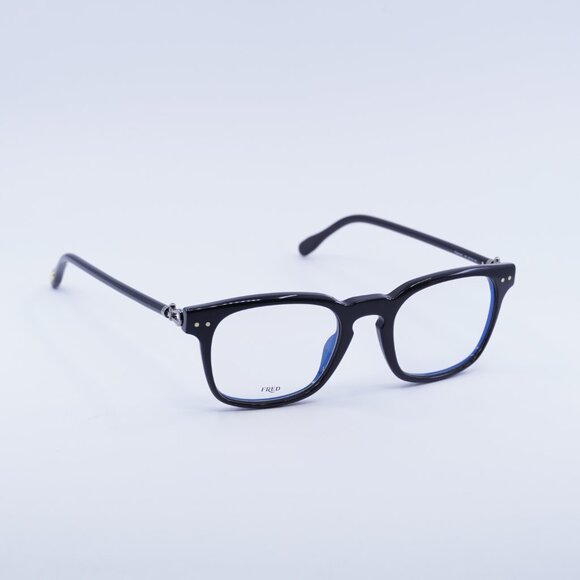 Fred FG50006I 001 Eyeglasses Black 50mm Square Frame - Picture 1 of 10